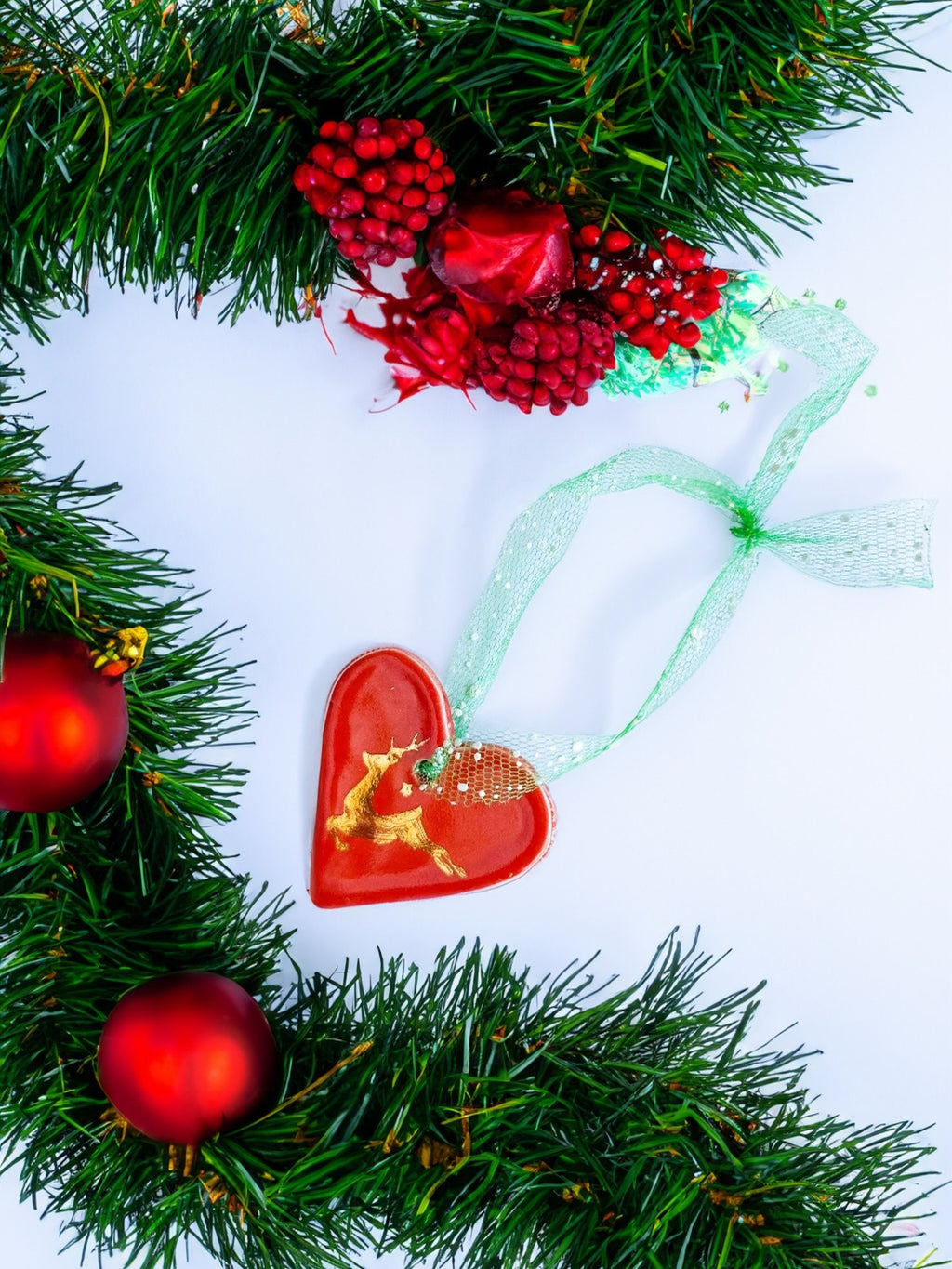 Handmade CERAMIC Glazed Christmas Ornament | Christmas Tree Décor | Christmas Gift | Holiday Décor | House Décor | Office Décor|Ornament