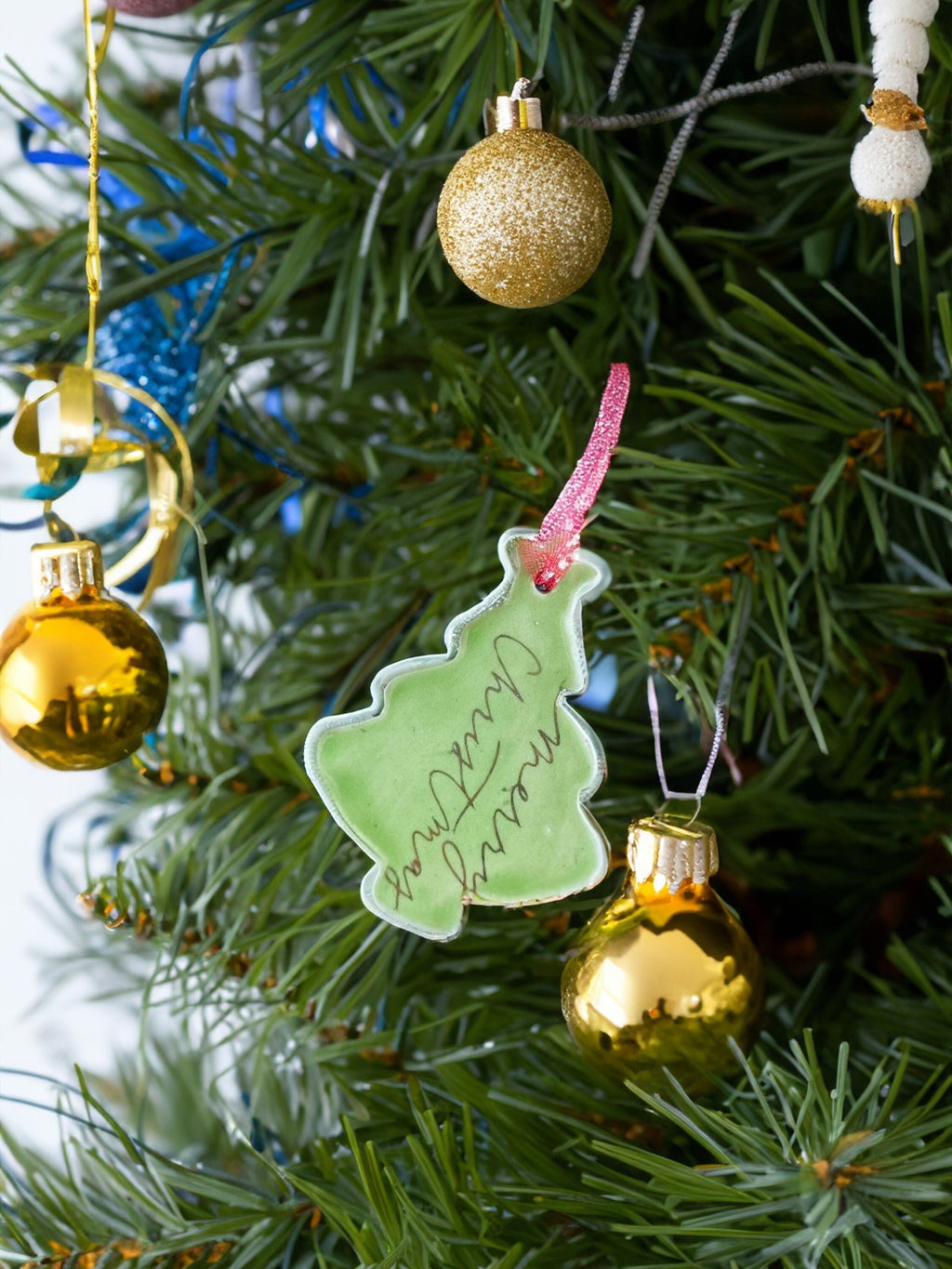 Handmade CERAMIC Glazed Christmas Ornament | Christmas Tree Décor | Christmas Gift | Holiday Décor | House Décor | Office Décor, Xmas Tree L