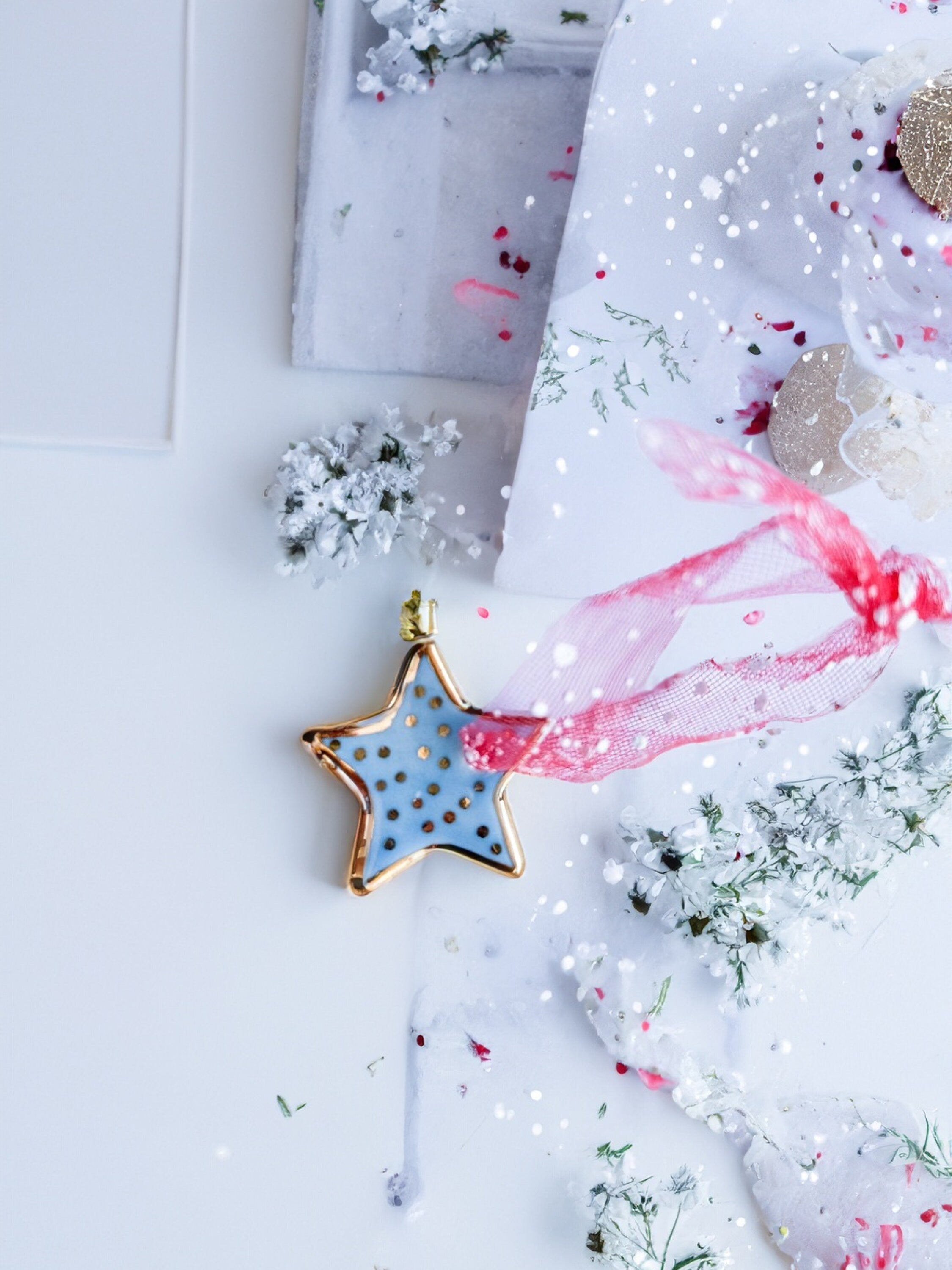 Handmade CERAMIC Glazed Christmas Ornament | Christmas Tree Décor | Christmas Gift | Holiday Décor | House Décor | Office Décor, Star