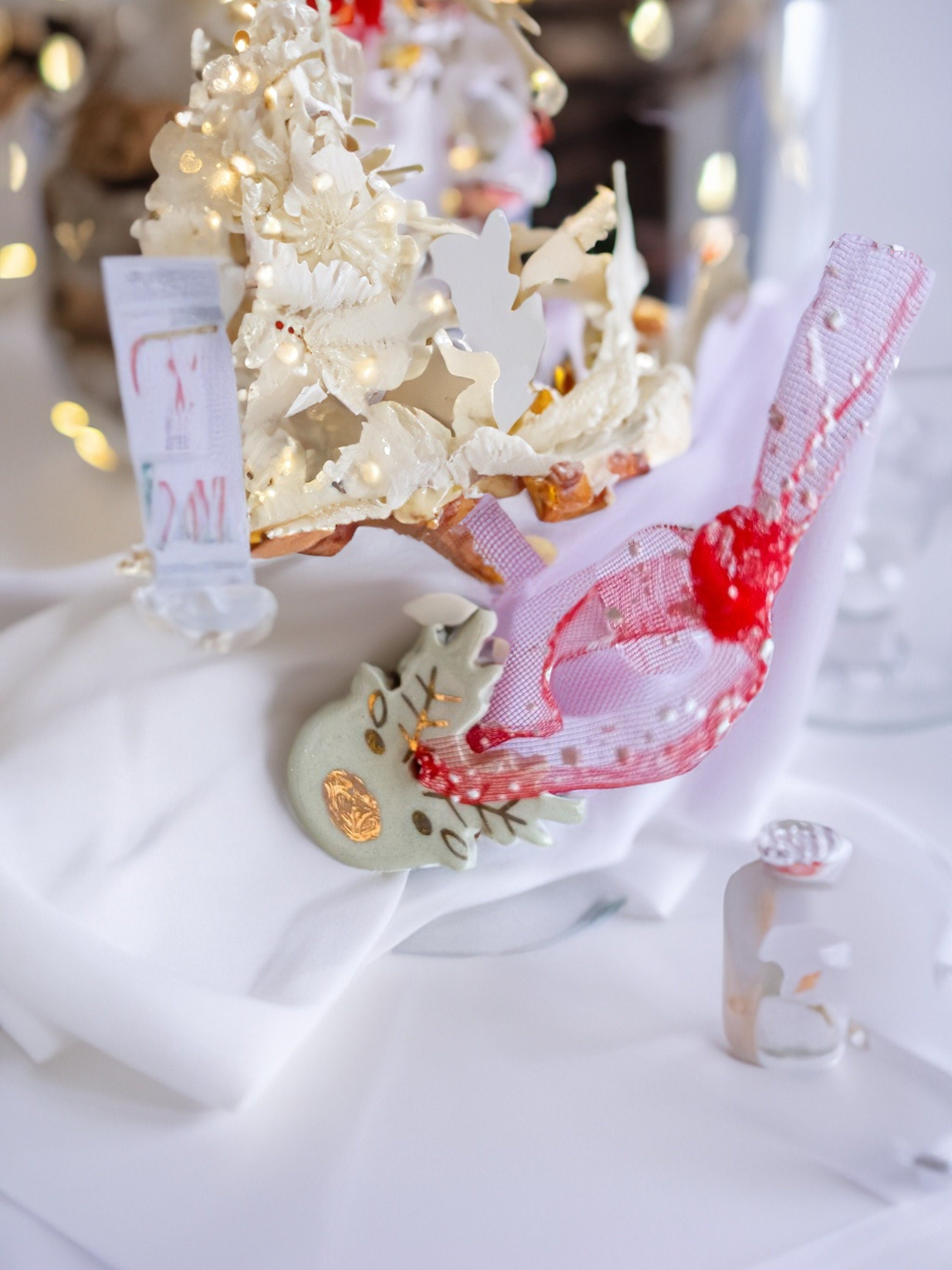 Handmade CERAMIC Glazed Christmas Ornament | Christmas Tree Décor | Christmas Gift | Holiday Décor | House Décor | Office Décor, Reindeer