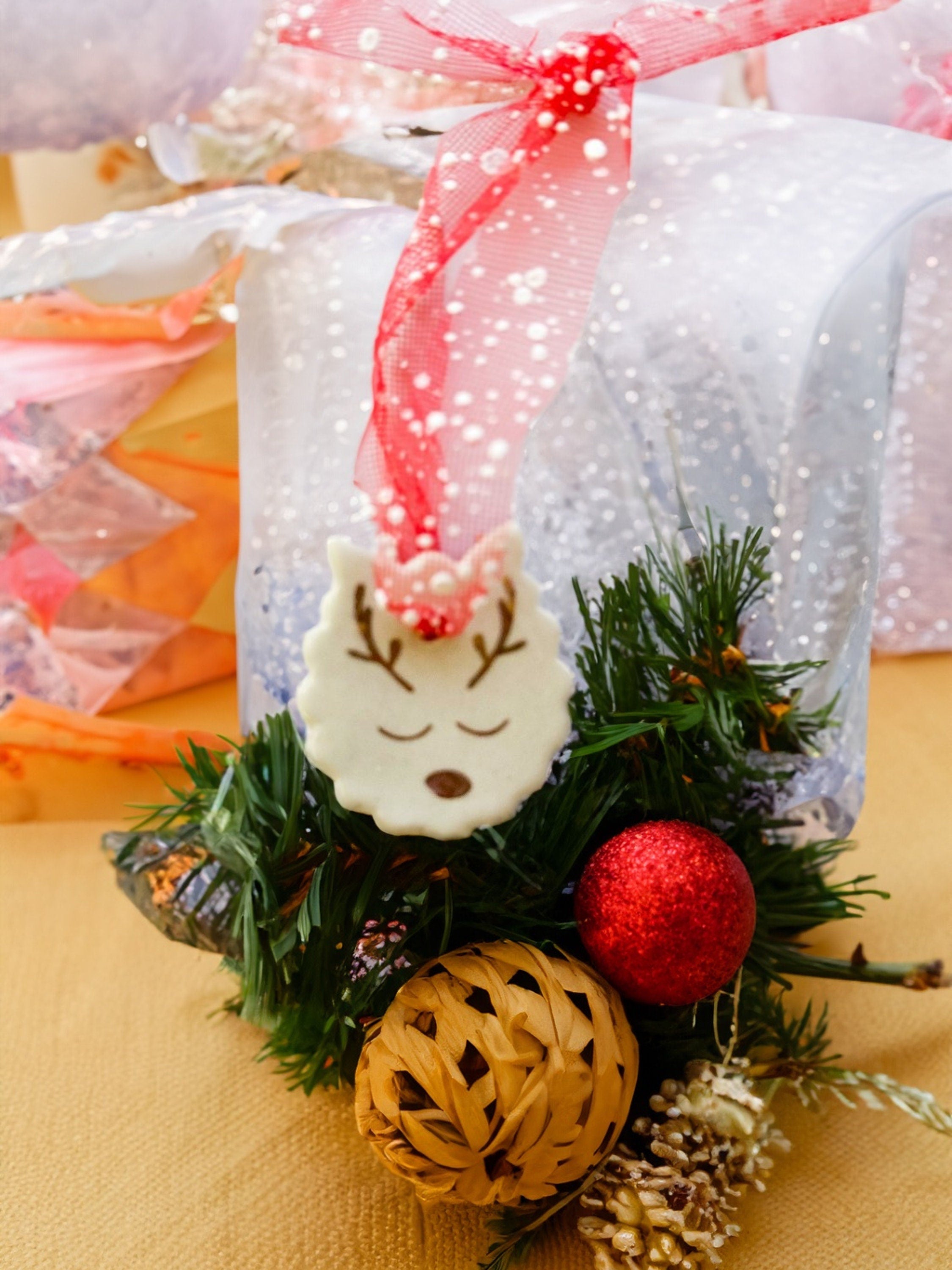 Handmade CERAMIC Glazed Christmas Ornament | Christmas Tree Décor | Christmas Gift | Holiday Décor | House Décor | Office Décor, Reindeer