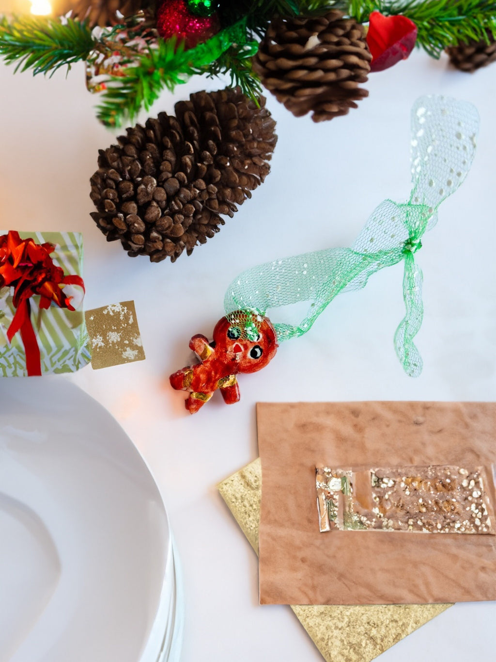 Handmade CERAMIC Glazed Christmas Ornament | Christmas Tree Décor | Christmas Gift | Holiday Décor | House Décor | Office Décor, Doll