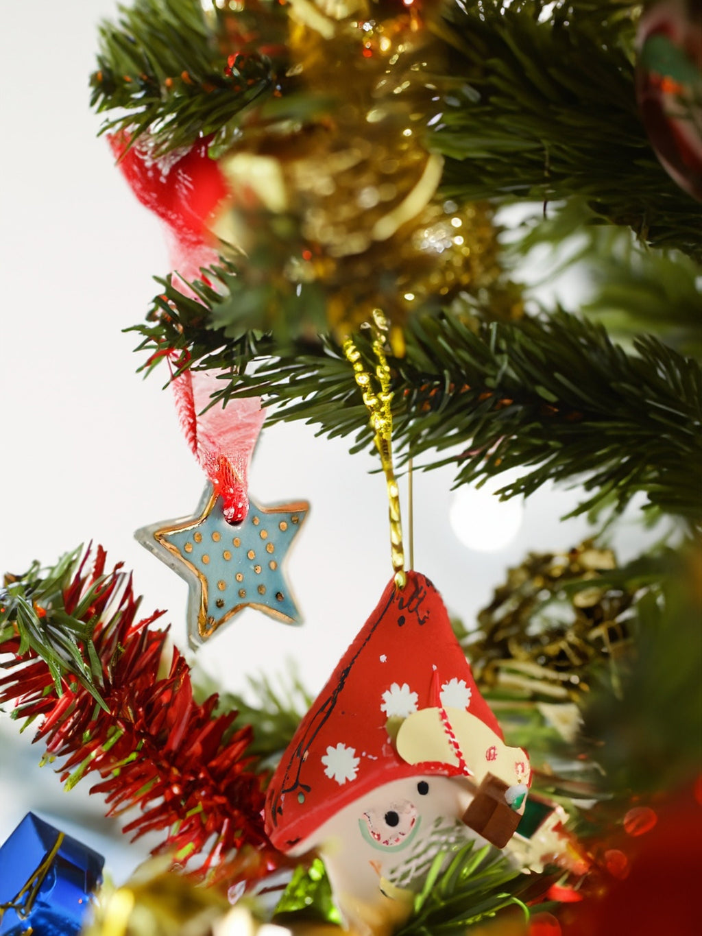 Handmade CERAMIC Glazed Christmas Ornament | Christmas Tree Décor | Christmas Gift | Holiday Décor | House Décor | Office Décor, Star