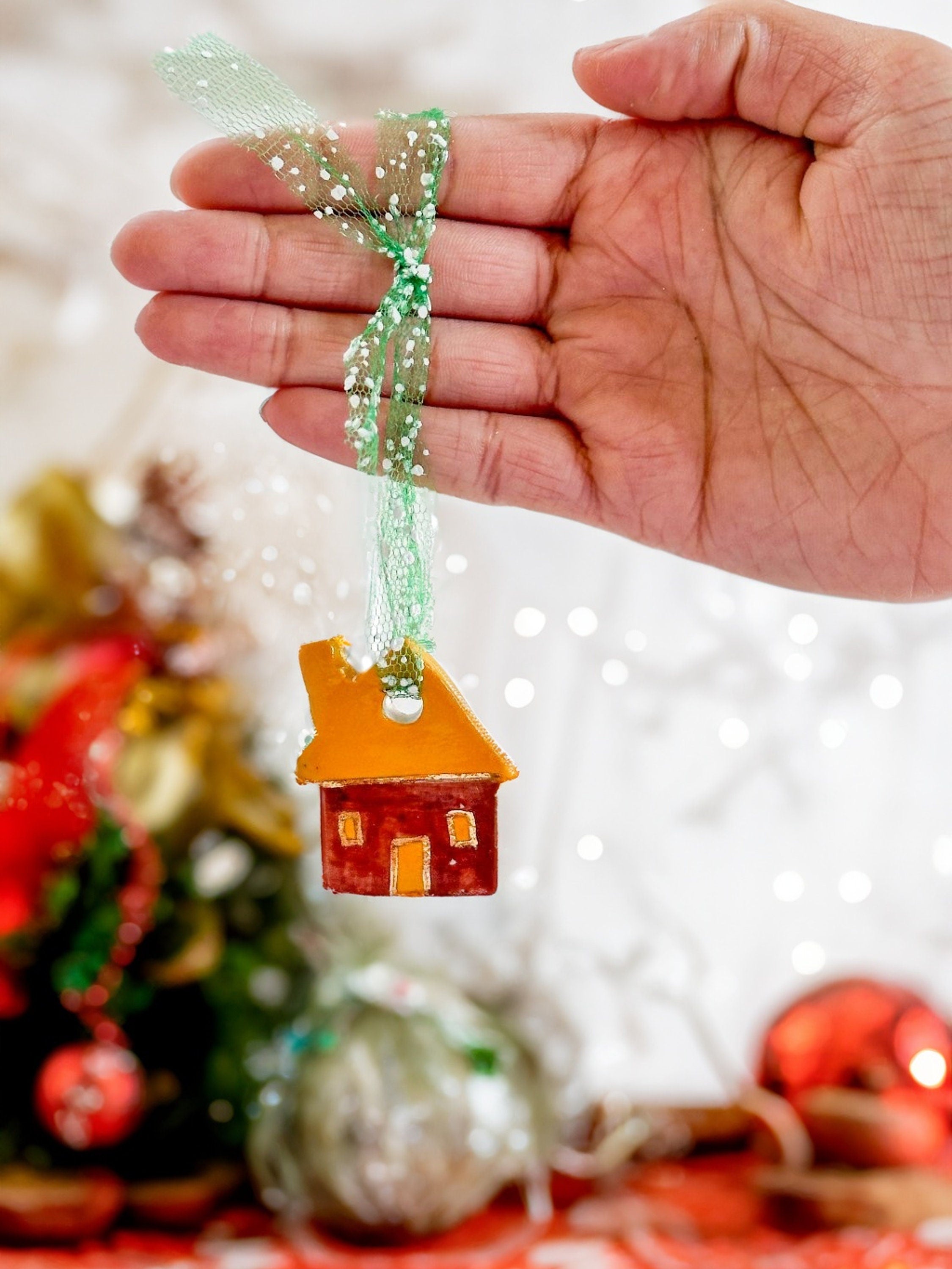 Handmade CERAMIC Glazed Christmas Ornament | Christmas Tree Décor | Christmas Gift | Holiday Décor | House Décor | Office Décor, House