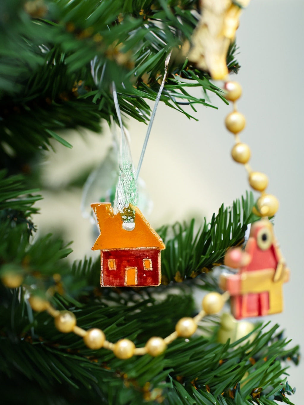 Handmade CERAMIC Glazed Christmas Ornament | Christmas Tree Décor | Christmas Gift | Holiday Décor | House Décor | Office Décor, House