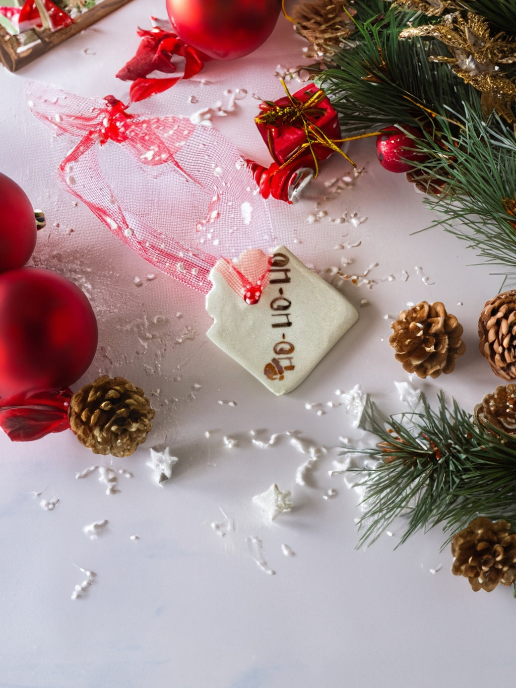 Handmade CERAMIC Glazed Christmas Ornament | Christmas Tree Décor | Christmas Gift | Holiday Décor | House Décor | Office Décor, Xmas Gift